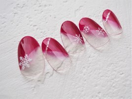 雪の結晶アートネイル