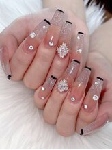 ホランイネイル(HORANGI NAIL)/フリーアートM＋長さ出しLサイズ