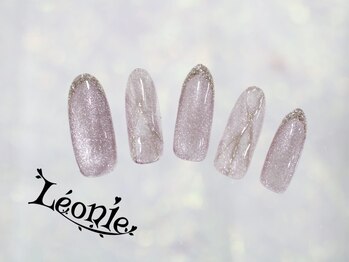 レオニー(Leonie)/マグネット×大理石風ネイル