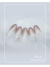 はあとねいる 富山高岡店/ラメグラデ、パーツ、半分クリア