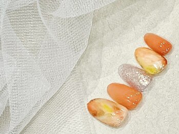 ニュアンスネイル/天然石風ア-ト