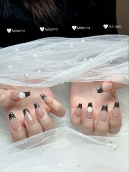 ミハナ(MIHANA )/ラメフレンチデザイン