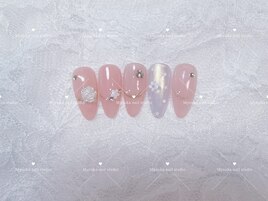 ワンホンネイル/コーラルピンク