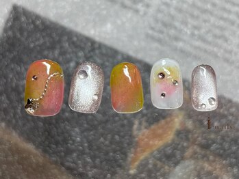 アイネイルズ 横浜EAST店(I-nails)/チークもやもやネイル