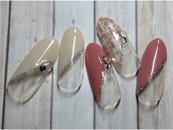 ホームネイルサロン 戸田 ミハ フルーラ(Home Nail Salon Mija Flura)/シンプル　T45S