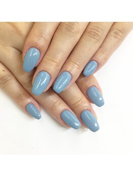 ミナミネイル(MINAMI NAIL)/くすみブルーのワンカラー