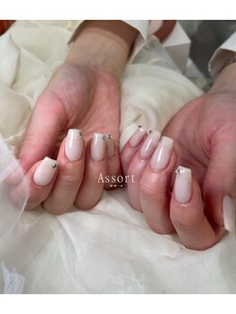 アソート 神戸元町(Assort)/ワンカラー＋ストーン5粒×2