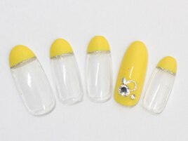 イエロー　変形フレンチ