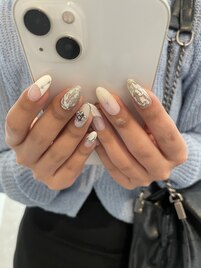 metallic silver art