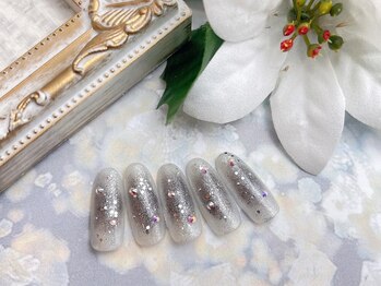 ネイルサロン&スクール ジーナ(GINA)/ブラック×チークネイル