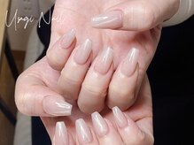 ウサギネイル 新大久保店(usagi nail)/マグネットフレンチ秋可愛い