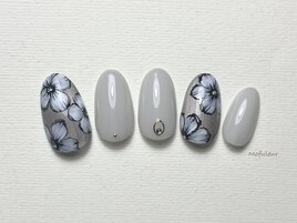 手描きフラワー