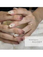 ニコ(nico+)/アシンメトリーネイル