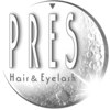 ヘアー&アイラッシュ プレ(PRES)ロゴ