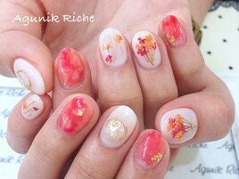 【押し花ネイル】