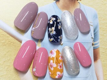 ネイルサロン キャンディネイル(Candy Nail)/お花ネイル by石塚