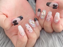 スカルプちぐはぐネイル