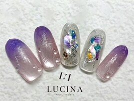 H-747うるうる水滴ネイル