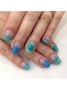 シャンネイルケアサロン(Shan Nail caresalon)/シースルーボーダーネイル