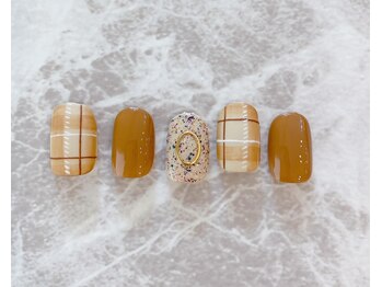 ~チェック柄ネイル~