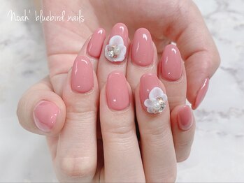 3Dでワンポイントフラワー