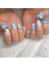 リッシュ トロワ(RICHE trois)/ブルーマグ×夢の国ネイル