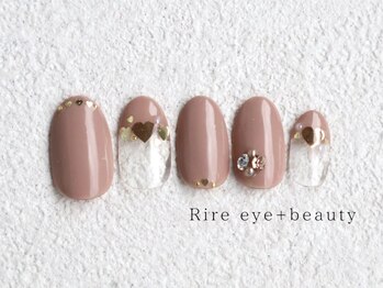 リール アイプラスビューティー(Rire eye + beauty)/ハートフレンチ大人ネイル可愛い