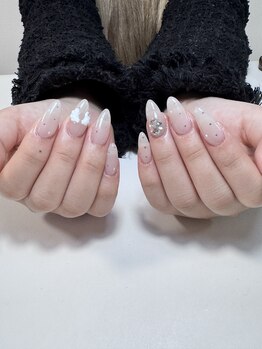 ビューティフルネイル 池袋(Beautiful nail)/チップスカルプシンプルデザイン
