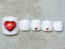 レイネイル 岐阜茜部店(RAY NAIL)/冬のハートネイル