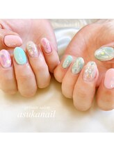 ラコルザ(La Colza)/天然石風ネイル