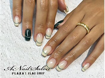 エーネイルサロン プラーカ本店(A-Nail Salon)/ラインフレンチ