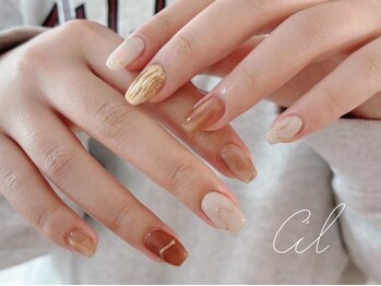 シル ネイル 江坂(Cil nail)の写真/【江坂2分/口コミ260件超え★4.89/フィルイン込価格】大人ニュアンス◎スキンカラーグラデーション¥5,500