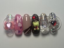 ジョアネイル(JOA Nail)/チョコ/ホロ/ハートホロ/リボン