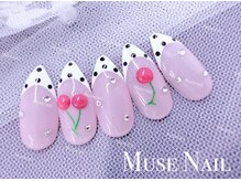 ミューズネイル(muse nail)/さくらんぼフレンチネイル