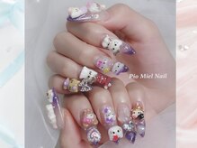 ピオミエルネイル 新宿(pio miel nail)/キティ尽くしガーリーネイル