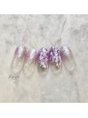 大人×藤の花ネイル