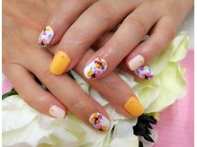 プルミエ ネイル(Premier Nail)/手描きフラワーネイル