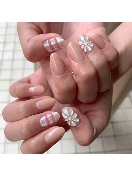 Mネイルアンドカフェ シェレステ/お花ネイル★