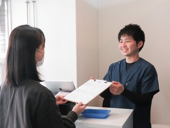 白金高輪はりきゅう整体院/カウンセリングシートの記入