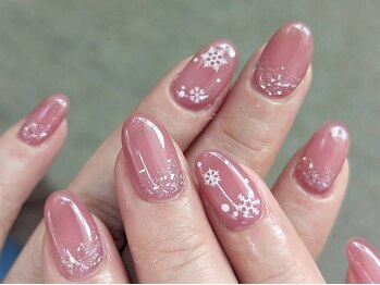 ネイルパキラ(nail pachira)/雪の結晶ネイル