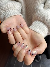 ネイルズビューティー(Nails Beauty)/オーロラフレーク×ハートホロ