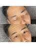 【メンズ】ハリウッドブロウリフト(黄金比＋眉毛パーマ 眉毛WAX 間引き)
