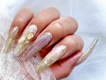 ネイルアイラッシュサロン ジョアアンジェ 難波店(joie ange)/ニュアンスネイル　長さだし