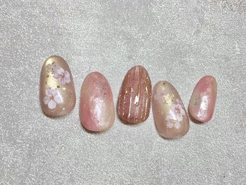 春 桜ネイル 定額¥10000