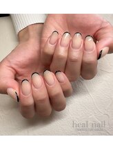 ヒールネイル(heal nail)/skinny french.