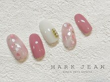 マークジーン 姫路(MARK JEAN)/さくら ピンク マーブル ネイル