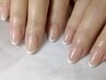 【初回オフ無料】Hand：スキニーフレンチネイル￥9900→￥8900！