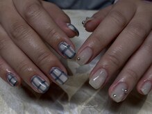リノ 大阪本町店(lino)/チェックネイル【11.15】