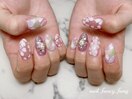 桜ネイル　春ネイル