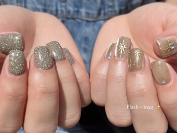 ウィスタリアフィールドネイル MONAD店(WISTARIA FIELD)/フラッシュネイル